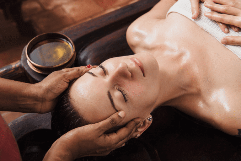 Hot Oil Scalp Massage
